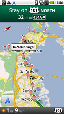 Google Maps Navigation - Search Along Route